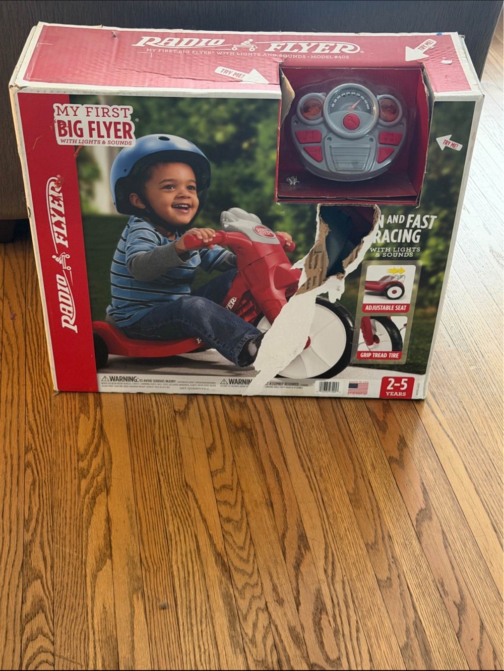 My First Big Flyer Ride-On Tricycle - Red